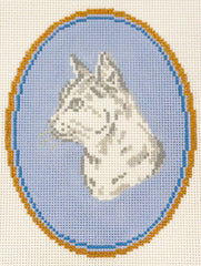 Atlantic Blue Canvas RS-300 Short Haired Cat Cameo