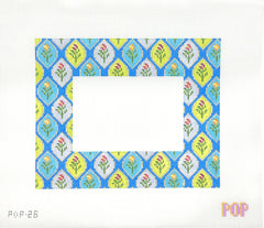 TRUNK SHOW: Pop! Needle Arts POP-26 Blue Multi Floral Frame