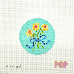 TRUNK SHOW: Pop! Needle Arts POP-69 Floral bouquet round - blue