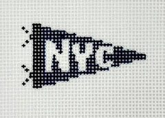 Lake Shore Needlepoint NYC Mini Pennant