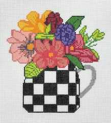 Judy Tasch Needlepoint #JT195 Mug with Flowers