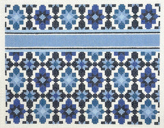 Lauren Bloch Designs #P-03 Blue Portuguese Tile Clutch