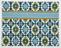 Lauren Bloch Designs #P-01 Turquoise Portuguese Tile Clutch