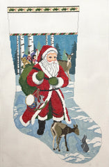 Susan Roberts #3202 Santa with Deer Stocking