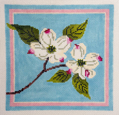Blue Ridge Stitchery T-16A White Dogwood Blossoms
