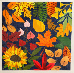 Laura Love Designs LL-PW-1102 Blue Autumn Leaves