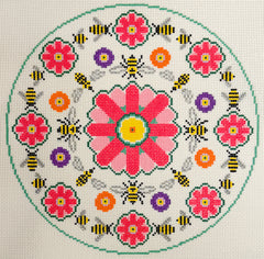 Doolittle Stitchery P128 Flowers & Bees