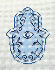 Rachel Barri Designs RR195B Blue Garden Hamsa