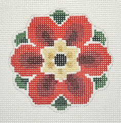 Laura Love Designs LL-IN-4D Red Geometric Flower