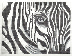The Gingham Stitchery AE77 Black & White Zebra
