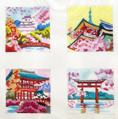 Colors of Praise CA401 Asian Gardens Coasters