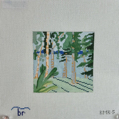 TRUNK SHOW: Blue Ridge Stitchery KMK5 Birch Tree Lake View