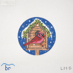 TRUNK SHOW: Blue Ridge Stitchery LM5 Birdhouse - Cardinal