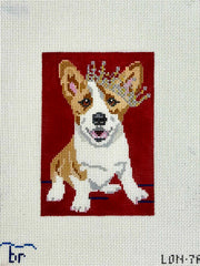 TRUNK SHOW: Blue Ridge Stitchery LON7a Corgi Queen (on 13mesh)