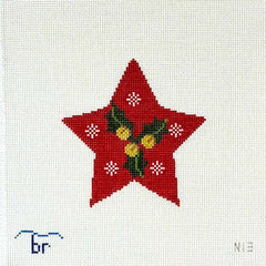 TRUNK SHOW: Blue Ridge Stitchery N13 Star w/ Holly & Bells