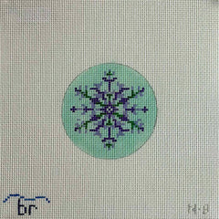 TRUNK SHOW: Blue Ridge Stitchery N8 Nordic Snowflake - purple/aqua