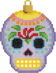 Associated Talents #NTG TS438 Sugar Skull Ornament/Purple