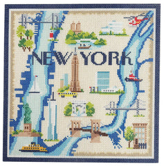 Needlepoint to Go NTGkb237 New York City Map