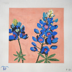 TRUNK SHOW: Blue Ridge Stitchery P21 Bluebonnet (lupine)