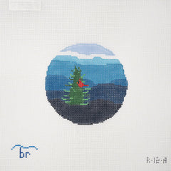 TRUNK SHOW: Blue Ridge Stitchery R12A Blue Ridge Cardinal (18 mesh)