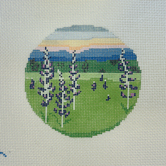 TRUNK SHOW: Blue Ridge Stitchery R14 Lupine Field