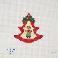 TRUNK SHOW: Blue Ridge Stitchery R25 Red Tree - Girl w/ Heart