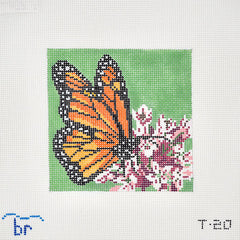 TRUNK SHOW: Blue Ridge Stitchery T20 Monarch on Milkweed