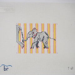 TRUNK SHOW: Blue Ridge Stitchery T8 Hang On! (baby elephant)