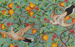 TRUNK SHOW: Colors of Praise FF313 White Birds and Pomegranates