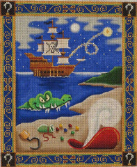 NeedlepointUS: Beach Memories Hand Painted Needlepoint Canvas from Rebecca  Wood, Cushions and Pillows, RW430N