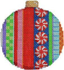 Associated Talents #CT-1812B Merry Stripe II Ball Ornament