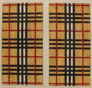 Burberry Beige and Red Plaid Eyeglass Case Burberry Plaid Red Tan Black Eyeglasses Sunglasses Clam  main image 2