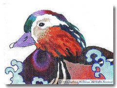 Piping Plover Shore Bird handpainted 18 mesh Needlepoint Canvas